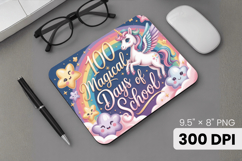 100 days of school Mouse Pad, Teacher PNG Sublimation Design Product Image 1