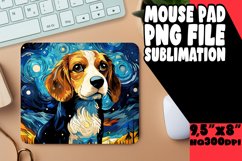 Colorful Dog Painting Mouse Pad for PNG Product Image 1