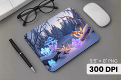 Winter Wonderland Snowflake PNG, Icy Tree Mouse Pad Design Product Image 1