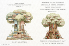 Spring Books Tree Clipart Product Image 2