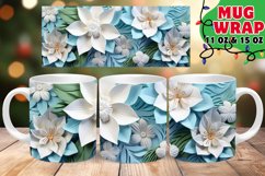 Snowy Whirl Christmas Mug Sublimation | 11oz &amp; 15oz Product Image 1