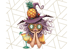 Summerween Beach Party Clipart PNG, Halloween Beach Art Product Image 2