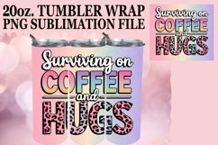 20oz Glitter Tumbler Wrap | Mom Coffee Quotes Sublimation Product Image 1