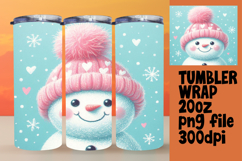 GREAT GIFT: 20oz Tumbler PNG , Snowman Product Image 1