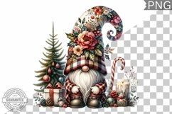 Christmas Gnome Sublimation - Clipart PNG Design Product Image 1
