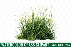 Watercolor Grass Clipart Product Image 1