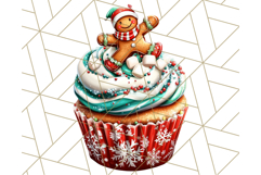 Christmas Cupcake PNG Clipart, Cute Food PNG, Holiday Treat Product Image 2