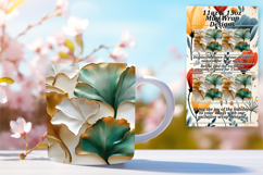 Sweet 15oz Mug Wrap Png Artwork , 3D Flower Product Image 1
