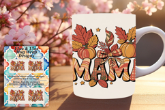 Stunning 11oz Mug Wrap Png Artwork , Mama Product Image 1