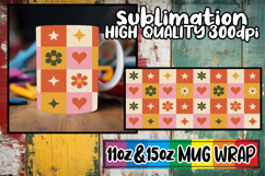 Radiant thoughts 11oz 15oz sublimation wrap, Valentine's Pat Product Image 1