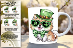 Joyful 15oz Mug Wrap Png Template , St Patrick Product Image 1