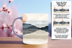Boho Pattern Mug Wrap - Modern 11oz 15oz Product Image 1