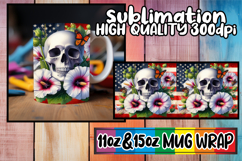 Cheerful skies 11oz 15oz sublimation wrap, Skull USA Product Image 1