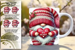 Creative 11oz Mug Wrap Png Artwork , Gnomes Product Image 1