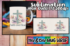 Inspired thoughts 11oz 15oz mug wrap, Christan Quotes Product Image 1