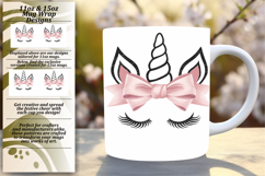 Sweet 15oz Mug Wrap Png Design , Unicorn Product Image 1