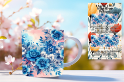 Enchanting 11oz Mug Wrap Png Design , Watercolor Patter Product Image 1