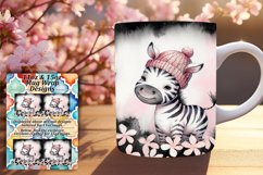 Colorful 11oz Mug Wrap Png Template , Animals Product Image 1