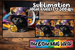 Autumnal Amusement: 3D Halloween Mug Sublimation Wraps Product Image 1