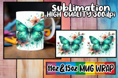 Vibrant dreams sublimation print wrap, Butterfly Product Image 1