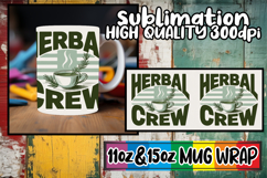 Peaceful moments 11oz 15oz mug wrap, Retro Food Product Image 1