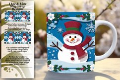 ARTISTIC PNG for 11oz Mug Wrap , 3D Xmas Product Image 1