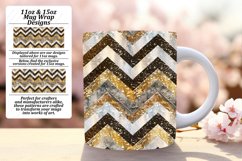 Colorful Glittery 11oz/15oz Stripes Mug Wrap Product Image 1