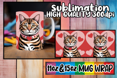 Magical vibes 11oz 15oz sublimation wrap, Valentines Cat Product Image 1