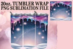 Blissful whispers 20oz tumbler wrap, Winter Product Image 1