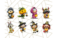 Monster Kids Clipart PNG, Cute Halloween Costume Art Product Image 6