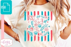 Retro Summer coastal T-shirt sublimation design Product Image 3