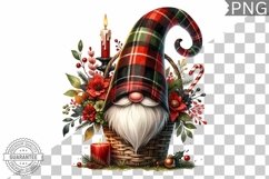 Christmas Gnome Sublimation - Clipart PNG Design Product Image 1