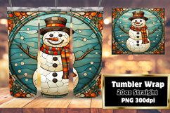 Winter Splendor Stained Glass 3D Sublimation Tumbler 20oz Product Image 1