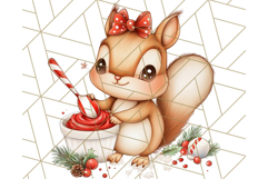 Christmas Baking Critters PNG Clipart, Cute Animals Holiday Product Image 2