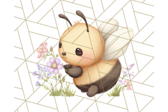 Adorable Bee Clipart PNG, Cute Bees and Accessories PNG Product Image 2
