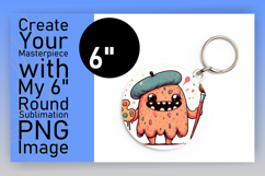 Dynamic Round Design for Keychains , Monster Product Image 1