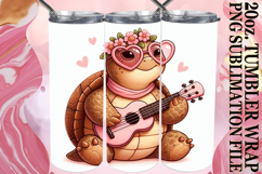 Serene reflections 20oz tumbler wrap, Turtle Product Image 1