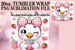 Uplifting spirits 20oz tumbler wrap, Cute Goose Product Image 1