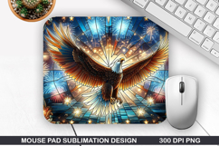 Eagle Mouse Pad Sublimation, 4th Of July Mouse Pad PNG Product Image 1