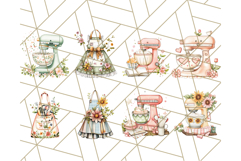 Cottagecore Kitchen Mixer, Apron PNG Clipart, Retro Floral Product Image 2