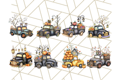 Halloween Cottagecore Truck PNG Clipart, Fall Style Clip Art Product Image 6