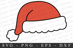 Santa Hat Svg | Christmas svg | Svg cut file Product Image 1