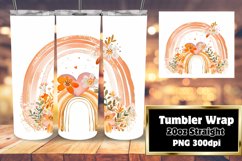 Bright Rainbow Wrap for 20oz Tumbler Sublimation Product Image 1