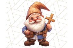 Easter Christian Gnome PNG, Religious Spring Sublimation Product Image 2