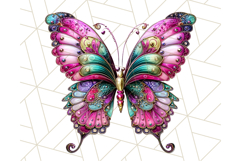 Metallic Butterfly Clipart PNG Clipart, Vibrant Butterfly Product Image 2