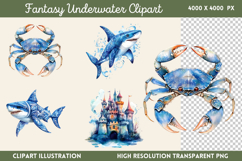 Fantasy Underwater Sublimation PNG Product Image 1
