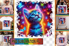 RADIANT PNG TSHIRT Designs, Cat Product Image 1