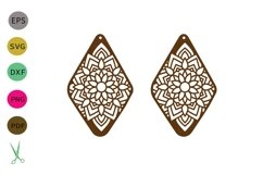 Earrings SVG,earrings template earrings cut file, earrings Product Image 1
