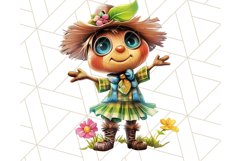Kids Farm Clipart, Cute Farmer and Farm Animal PNG Product Image 4