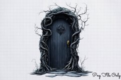 Gothic Spooky Winter Clipart PNG Product Image 1